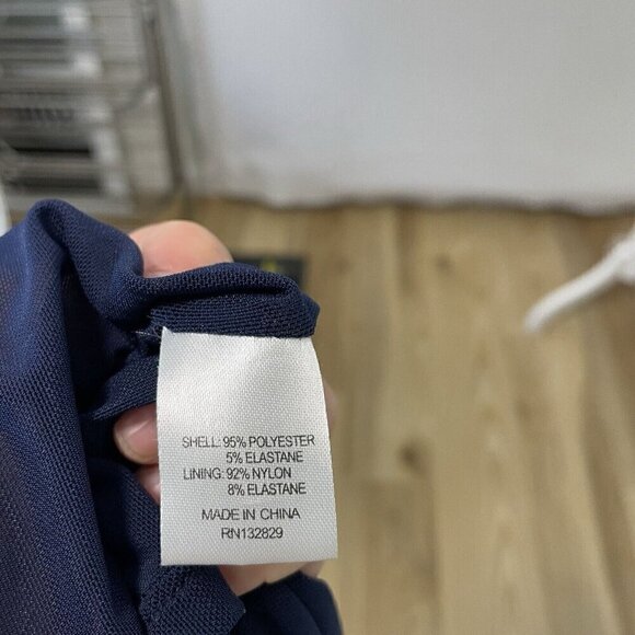 Lovers & Friends Velvet Ribbed Puff Sleeve Front Slit Maxi Dress Blue size XS - Picture 10 of 10